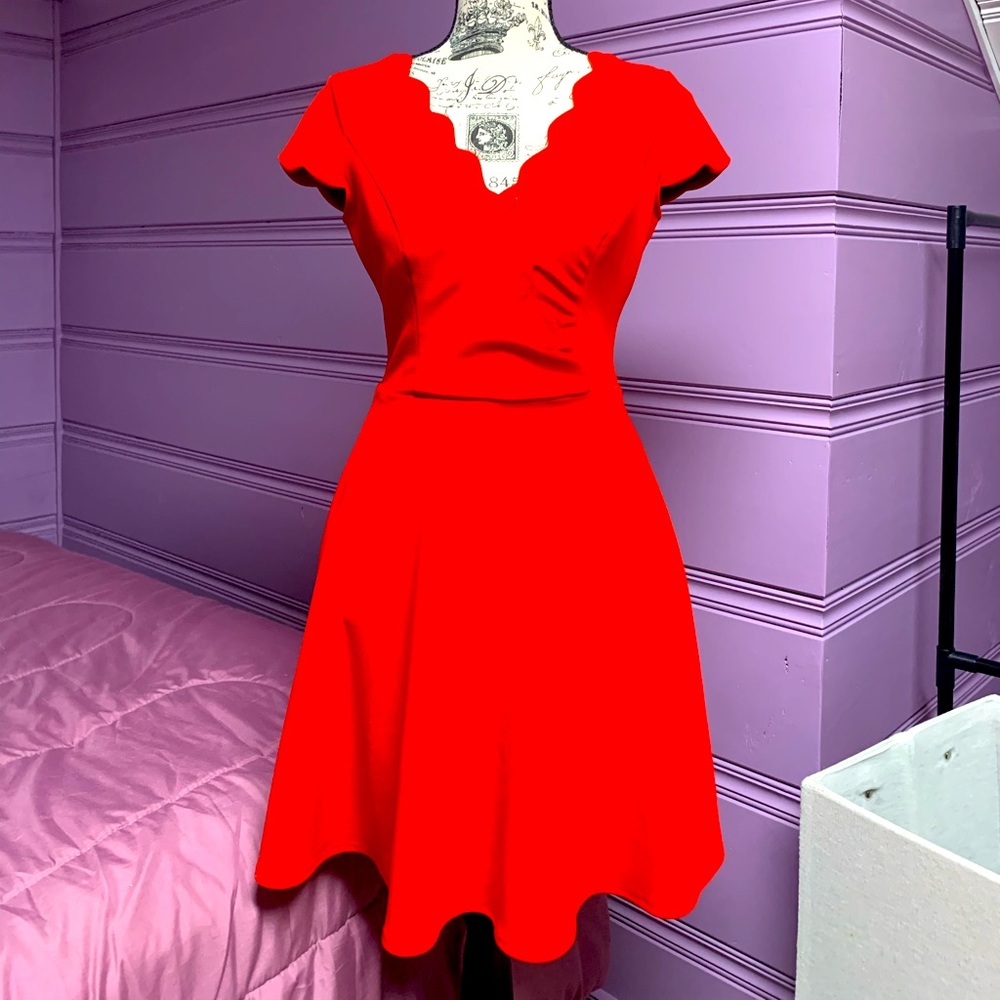 B. Darlin Women’s Fit and Flare Red Dress